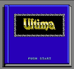 Ultima: Seija e no Michi title screen for Famicom